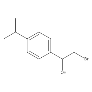 2-Bromo-1-[4-(propan-2-yl)phenyl]ethan-1-ol结构式