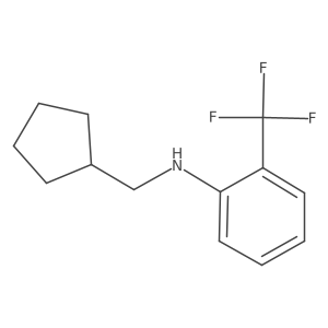 N-(cyclopentylmethyl)-2-(trifluoromethyl)aniline Structure