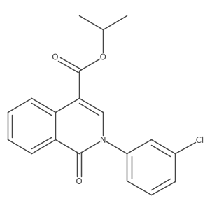 Propan-2-yl 2-(3-chlorophenyl)-1-oxo-1,2-dihydroisoquinoline-4-carboxylate Structure