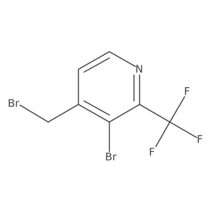 3-Bromo-4-bromomethyl-2-(trifluoromethyl)pyridine Structure