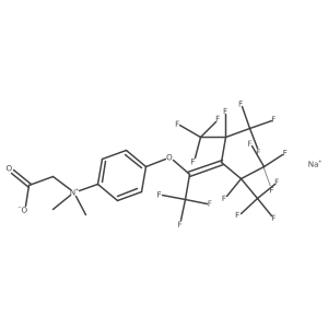 N-(Carboxymethyl)-4-(perfluoro[(3-(2-propyl)-4-methylpent-2-en-2-yl)oxy])-N,N-dimethylanilinium sodium Structure
