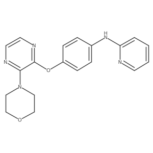 N-[4-[[3-(4-Morpholinyl)-2-pyrazinyl]oxy]phenyl]-2-pyridinamine结构式