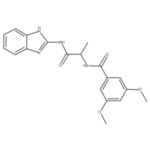N-(1H-1,3-benzodiazol-2-yl)-2-[(3,5-dimethoxyphenyl)formamido]propanamide Structure