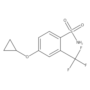 4-Cyclopropoxy-2-(trifluoromethyl)benzenesulfonamide Structure