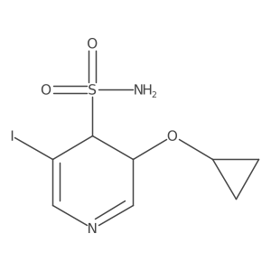 3-Cyclopropoxy-5-iodo-3,4-dihydropyridine-4-sulfonamide Structure