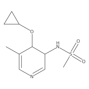 N-(4-Cyclopropoxy-5-methyl-3,4-dihydropyridin-3-YL)methanesulfonamide Structure