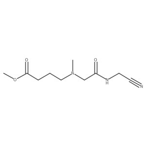Methyl 4-[[2-[(cyanomethyl)amino]-2-oxoethyl]methylamino]butanoate Structure