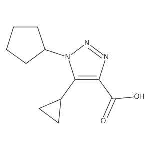 1-Cyclopentyl-5-cyclopropyl-1h-1,2,3-triazole-4-carboxylic acid Structure