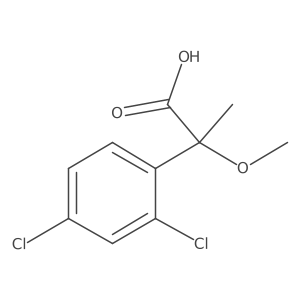 2-(2,4-Dichlorophenyl)-2-methoxypropanoic acid结构式