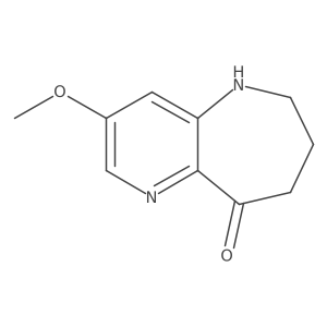 9H-Pyrido[3,2-b]azepin-9-one, 5,6,7,8-tetrahydro-3-methoxy-结构式