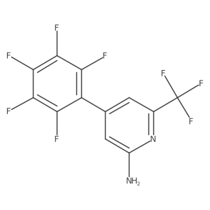 2-Amino-4-(perfluorophenyl)-6-(trifluoromethyl)pyridine结构式