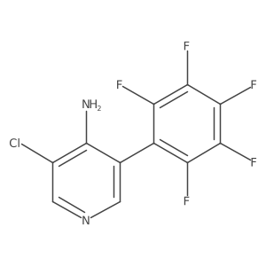 4-Amino-3-chloro-5-(perfluorophenyl)pyridine Structure