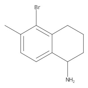 (S)-5-Bromo-6-methyl-1,2,3,4-tetrahydronaphthalen-1-amine结构式