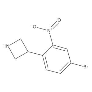 3-(4-Bromo-2-nitrophenyl)azetidine结构式