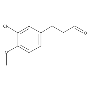 3-(3-Chloro-4-methoxyphenyl)propanal Structure