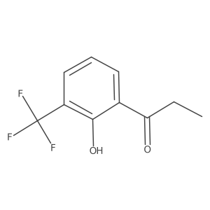 1-(2-Hydroxy-3-(trifluoromethyl)phenyl)propan-1-one结构式