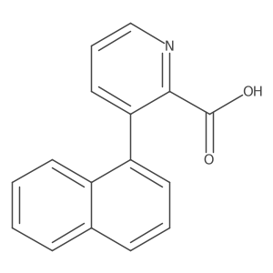 3-(Naphthalen-1-yl)picolinic acid结构式
