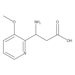 (3R)-3-Amino-3-(3-methoxypyridin-2-YL)propanoic acid Structure