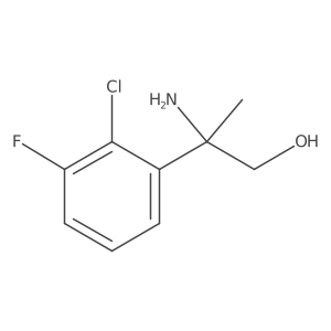 2-Amino-2-(2-chloro-3-fluorophenyl)propan-1-ol Structure
