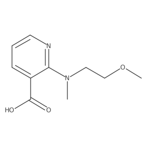 2-[(2-Methoxyethyl)(methyl)amino]pyridine-3-carboxylic acid Structure