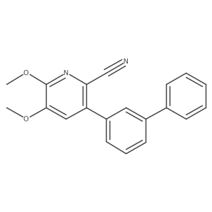3-(Biphenyl-3-yl)-5,6-dimethoxypyridine-2-carbonitrile结构式