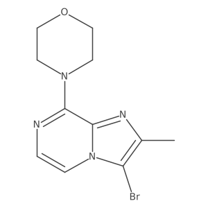 3-Bromo-2-methyl-8-(4-morpholinyl)imidazo[1,2-a]pyrazine Structure