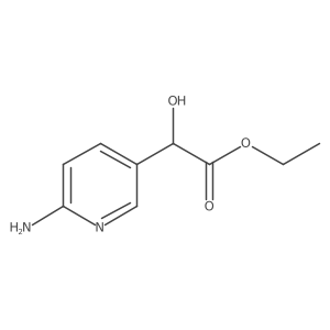 3-Pyridineacetic acid, 6-amino-I+/--hydroxy-, ethyl ester Structure