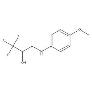 1,1,1-Trifluoro-3-((4-methoxyphenyl)amino)propan-2-ol Structure