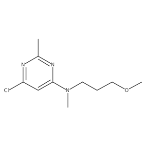 6-chloro-N-(3-methoxypropyl)-N,2-dimethylpyrimidin-4-amine Structure