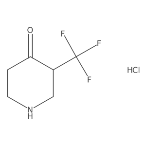 3-(Trifluoromethyl)piperidin-4-one hydrochloride结构式