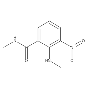 N-methyl-2-(methyl-amino)-3-nitrobenzamide结构式