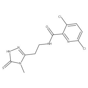 3,6-dichloro-N-[2-(4-methyl-5-sulfanyl-4H-1,2,4-triazol-3-yl)ethyl]pyridine-2-carboxamide Structure