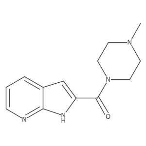 (4-methylpiperazin-1-yl)-(1H-pyrrolo[2,3-b]pyridin-2-yl)methanone Structure