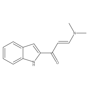 3-(dimethylamino)-1-(1H-indol-2-yl)prop-2-en-1-one结构式