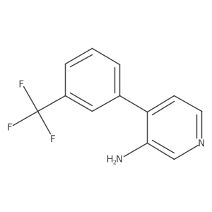 4-[3-(Trifluoromethyl)phenyl]pyridin-3-amine结构式