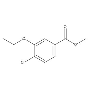 Methyl 4-chloro-3-ethoxybenzoate结构式