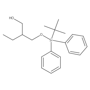 2-(((Tert-butyldiphenylsilyl)oxy)methyl)butan-1-ol结构式