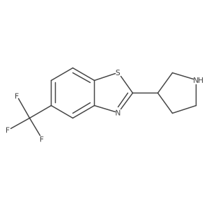 2-(Pyrrolidin-3-yl)-5-(trifluoromethyl)-1,3-benzothiazole Structure