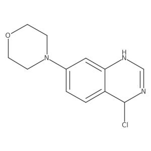 4-Chloro-1,4-dihydro-7-(morpholin-4-yl)quinazoline Structure