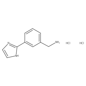 [3-(1H-imidazol-2-yl)phenyl]methanamine dihydrochloride Structure