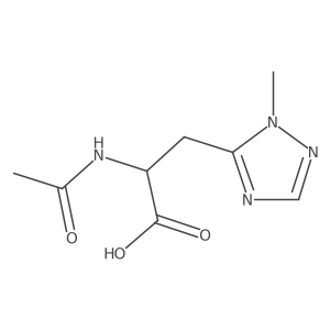 2-acetamido-3-(1-methyl-1H-1,2,4-triazol-5-yl)propanoic acid Structure