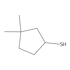 3,3-Dimethylcyclopentane-1-thiol结构式