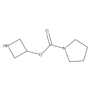 Azetidin-3-yl pyrrolidine-1-carboxylate结构式
