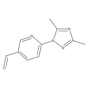 6-(Dimethyl-1H-1,2,4-triazol-1-YL)pyridine-3-carbaldehyde Structure