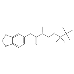 N-[[[(1,1-Dimethylethyl)dimethylsilyl]oxy]methyl]-N-methyl-1,3-benzodioxole-5-acetamide Structure