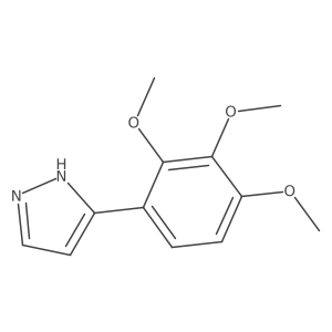 1H-Pyrazole, 3-(2,3,4-trimethoxyphenyl)-结构式