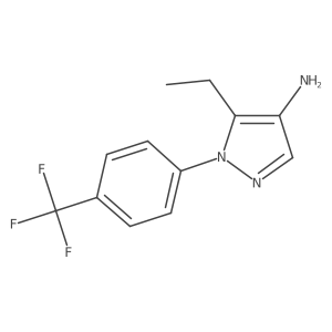 5-Ethyl-1-[4-(trifluoromethyl)phenyl]-1H-pyrazol-4-amine Structure