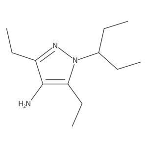 3,5-diethyl-1-(pentan-3-yl)-1H-pyrazol-4-amine Structure