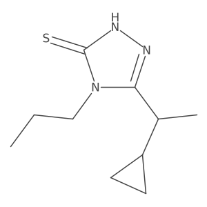5-(1-cyclopropylethyl)-4-propyl-4H-1,2,4-triazole-3-thiol Structure