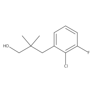 3-(2-Chloro-3-fluorophenyl)-2,2-dimethylpropan-1-ol结构式
